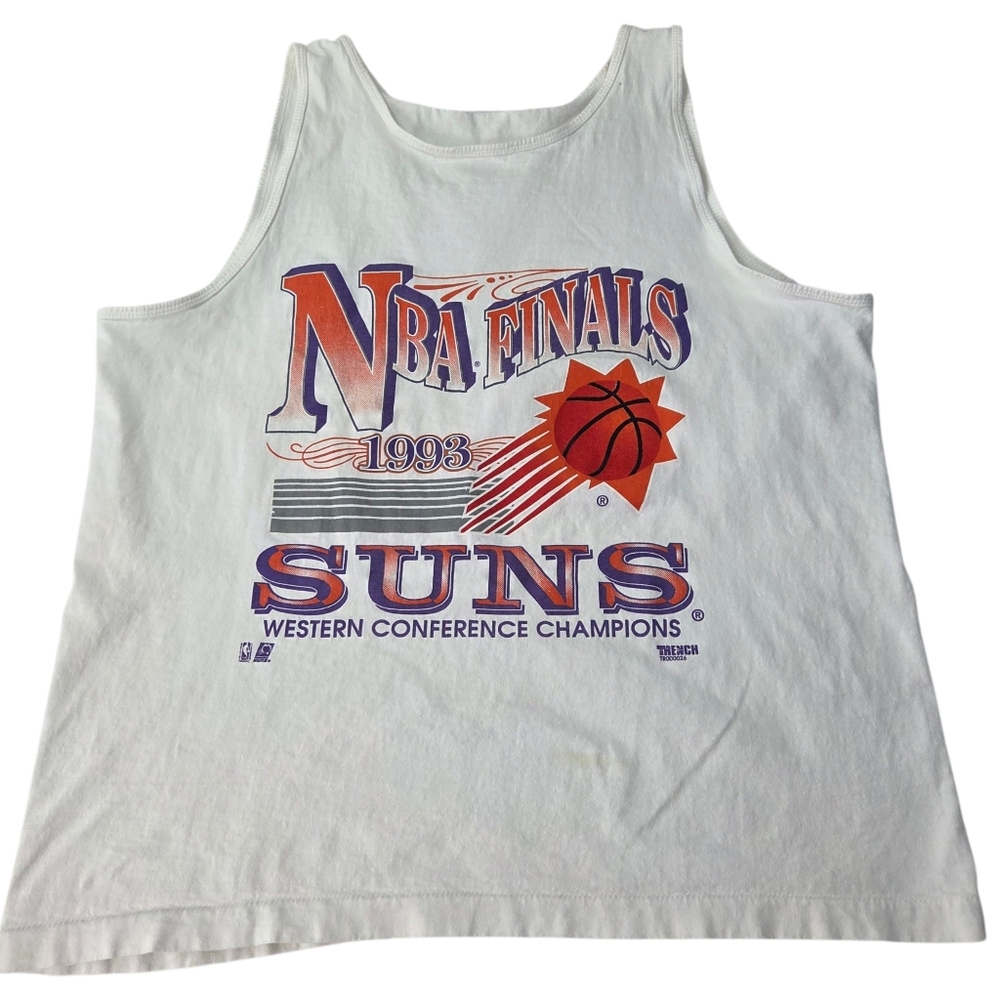 Vintage 1993 Phoenix Suns Western Conference Champions Tank Top Mens Large